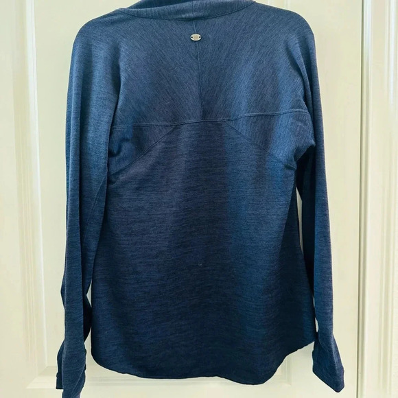 Athleta Navy Drape Wrap/Cardigan Size Small - Picture 4 of 4